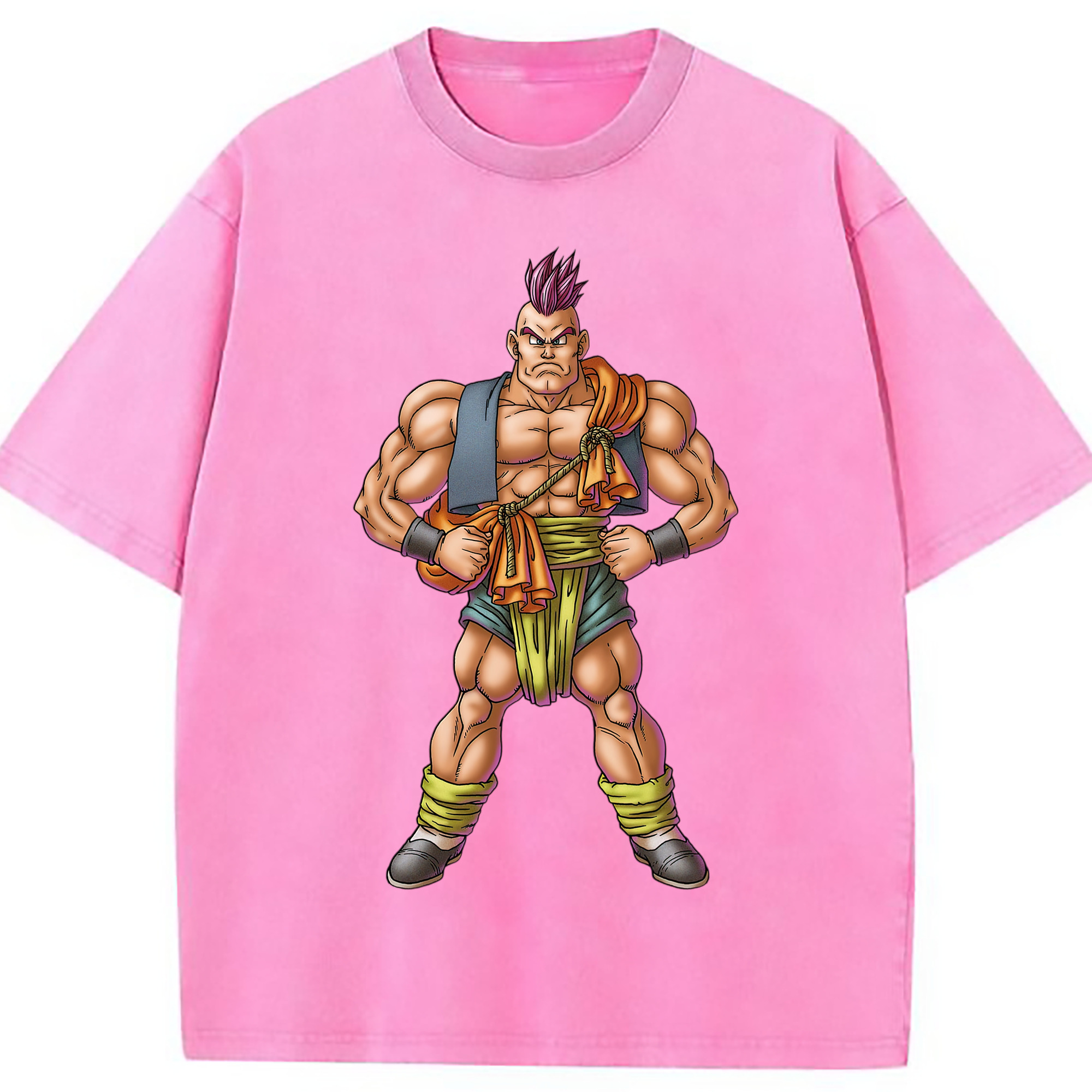 （画像用） ドラゴンクエスト Doragon Kuesuto Dragon Quest 綿100% ヴィンテージ風 半袖Tシャツ（フロントプリント）